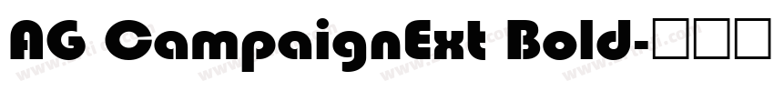 AG CampaignExt Bold字体转换